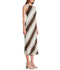 Brown/Ivory Sleeveless Dress