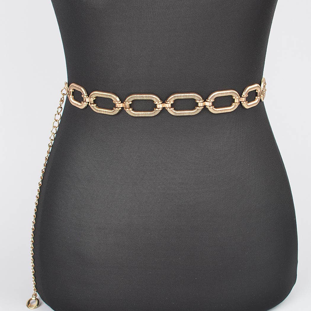 Oval Metal Gold Belt Plus Size A Styled Collective