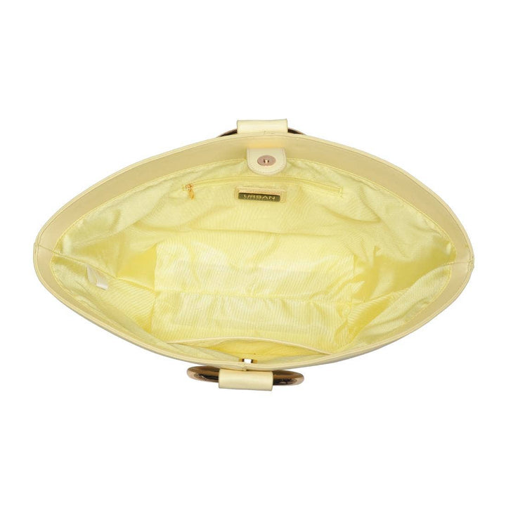 Black Luxe Tote with Gold Handle