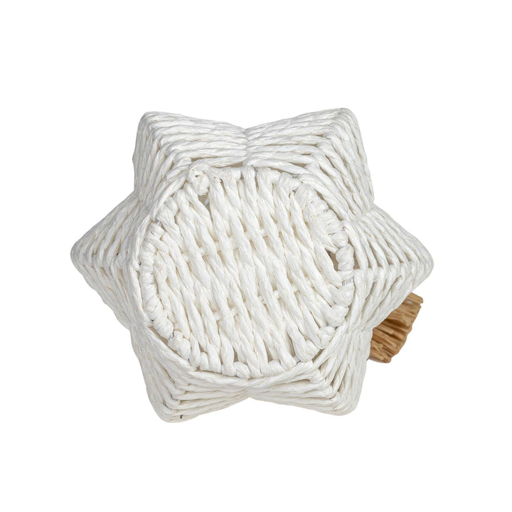 White Woven Rope Pumpkin-CLEARANCE