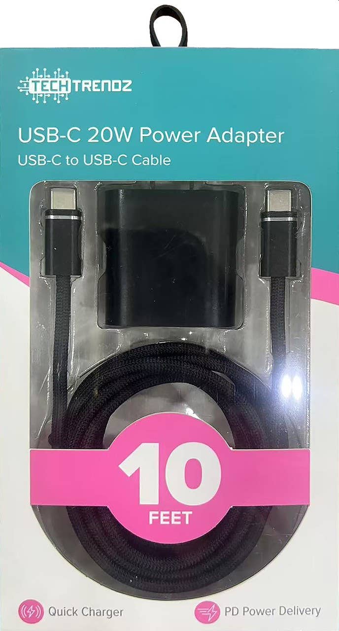 10ft. USBC to USBC Fast Charging Set