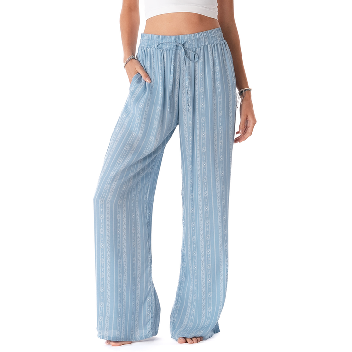 Blue Tribal Cabana Pants-LAST PAIR