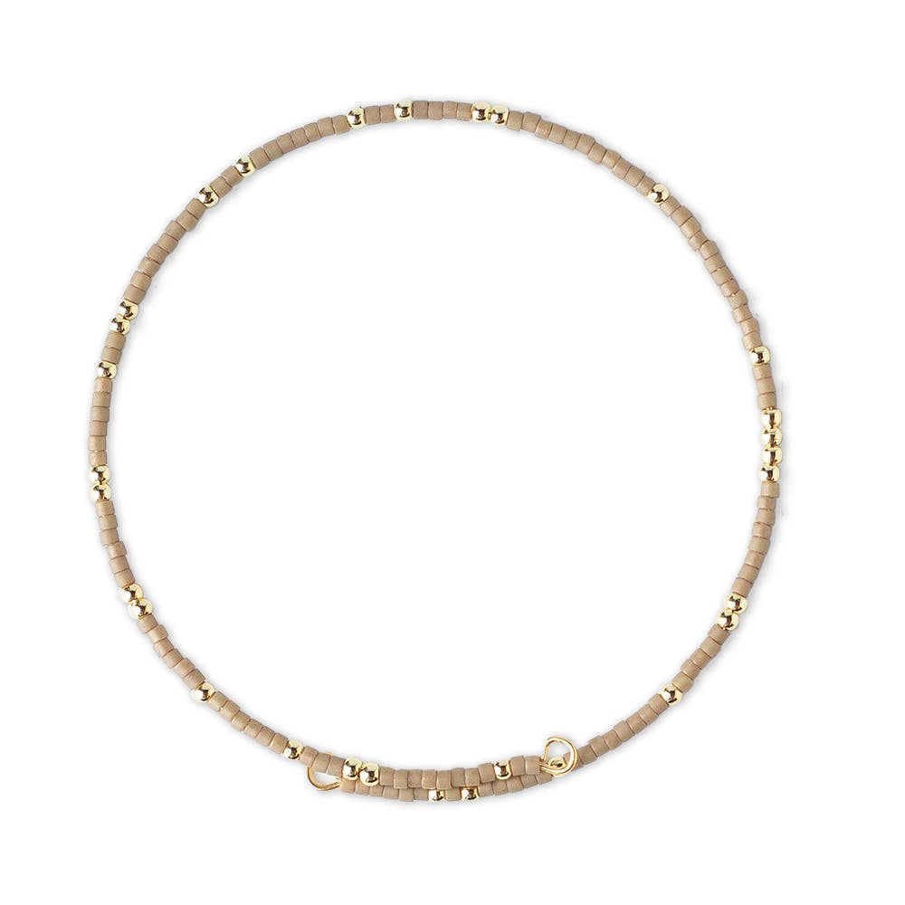 Mocha Confetti Beaded Bracelets