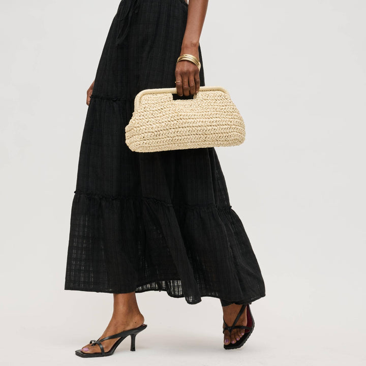 Straw Clutch Bag Natural