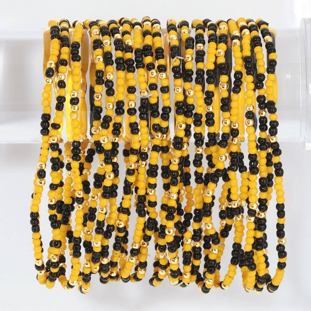 Stretch Seed Bead GAME DAY Bracelets