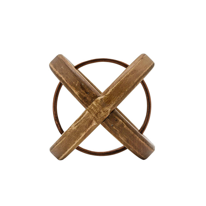 Metal/Wood Decorative Accent Piece