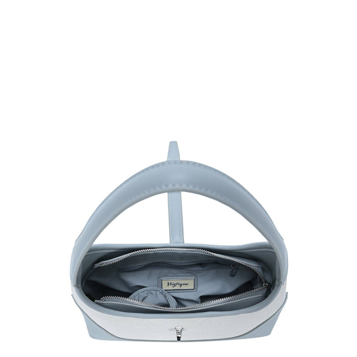 White Cotton Canvas Shoulder Bag
