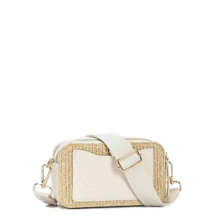 Camel &amp; Straw Crossbody