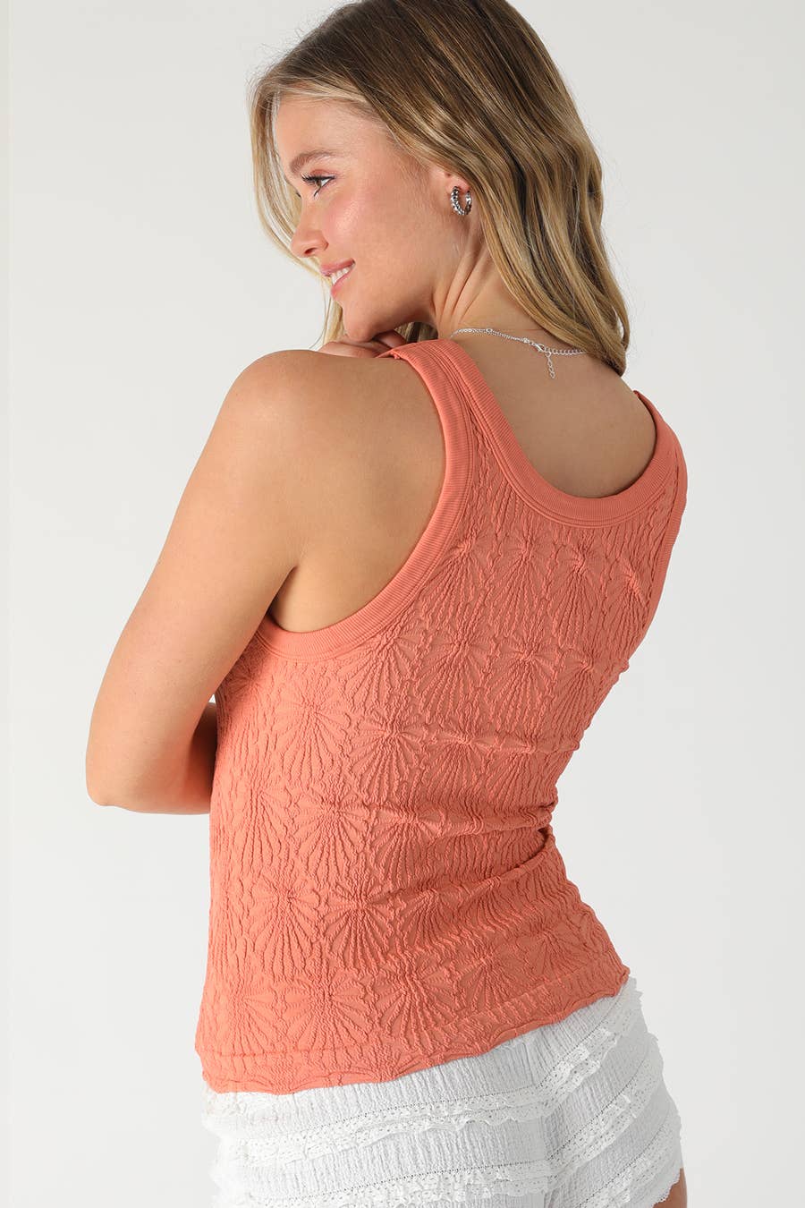 Lace Textured Tank Top