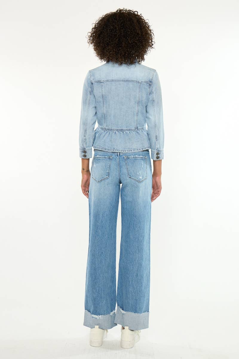 Peplum Denim Jacket
