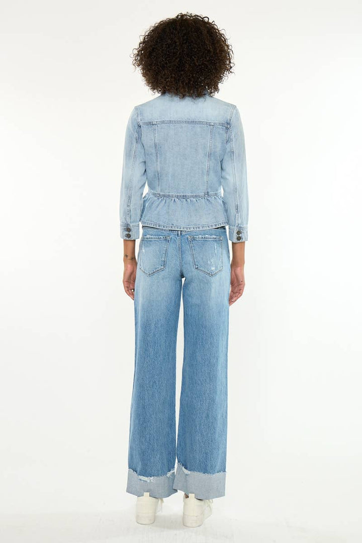 Peplum Denim Jacket
