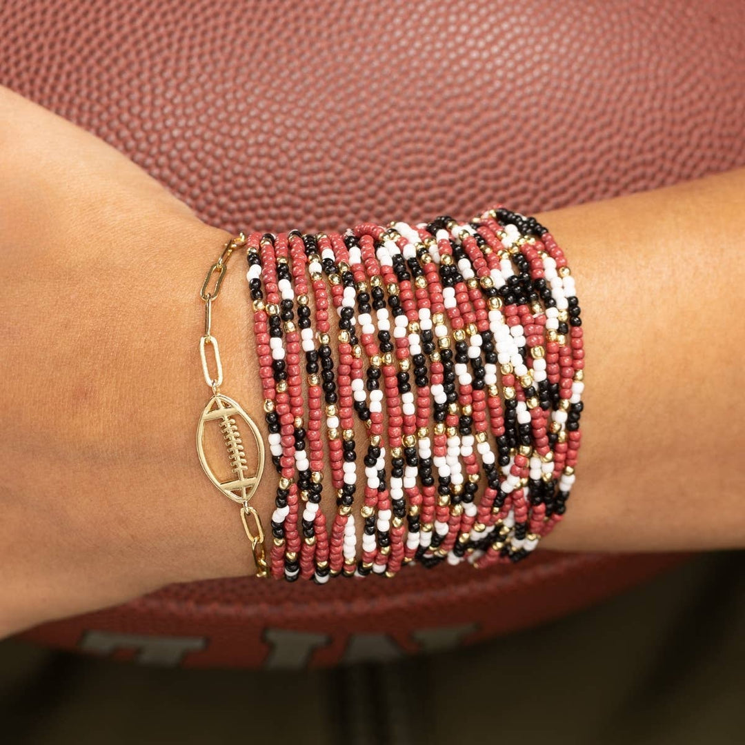 Stretch Seed Bead GAME DAY Bracelets