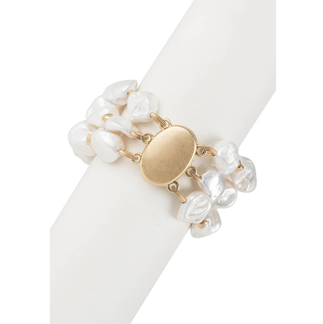 Faux Pearl Like Bracelet
