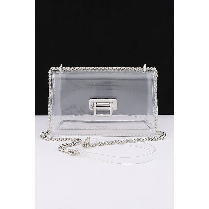 Clear Stadium Bag with Gold Accents