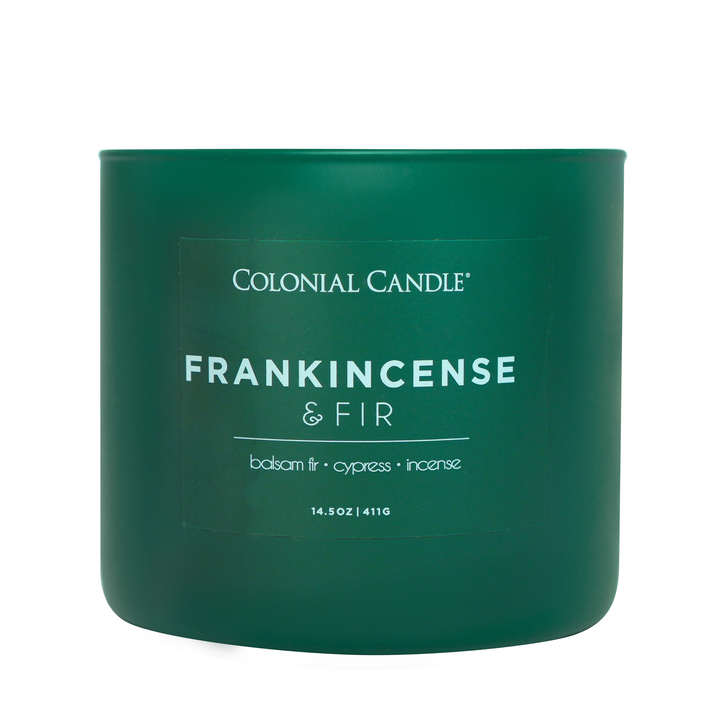 Frankincense &amp; Fir Scented Jar Candle, Soy Blend Wax, 14.5oz