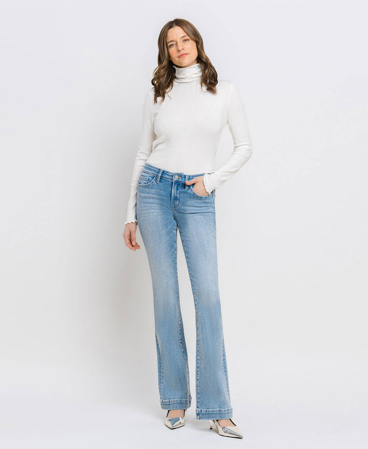 Mid Rise Bootcut Jean