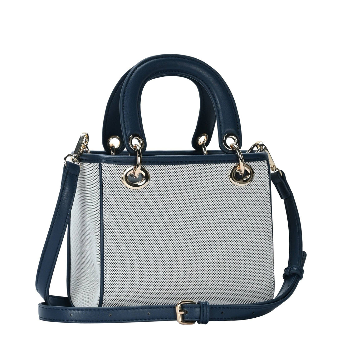Off White &amp; Camel Satchel Bag