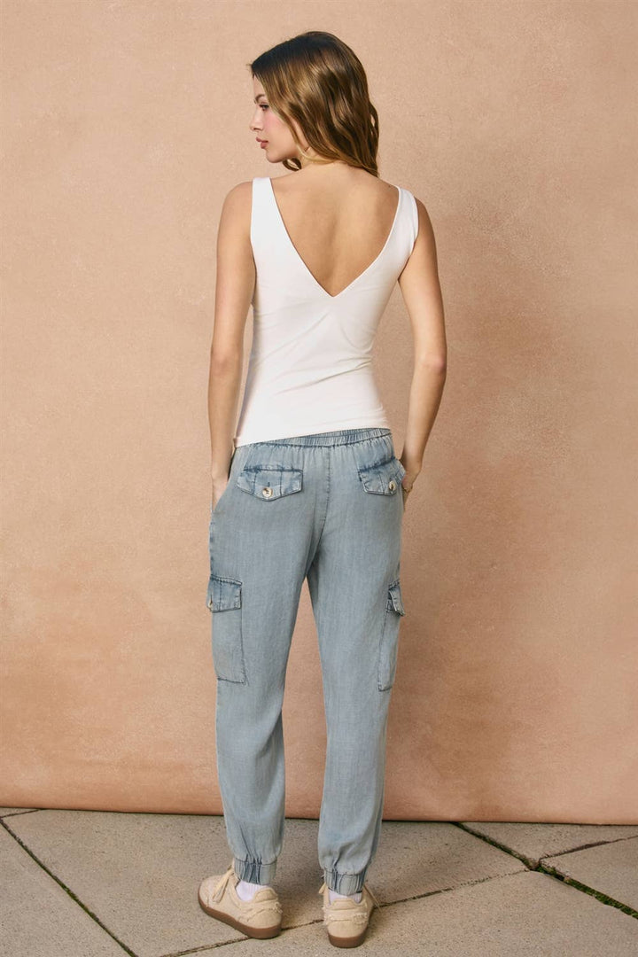 Washed Cargo Joggers
