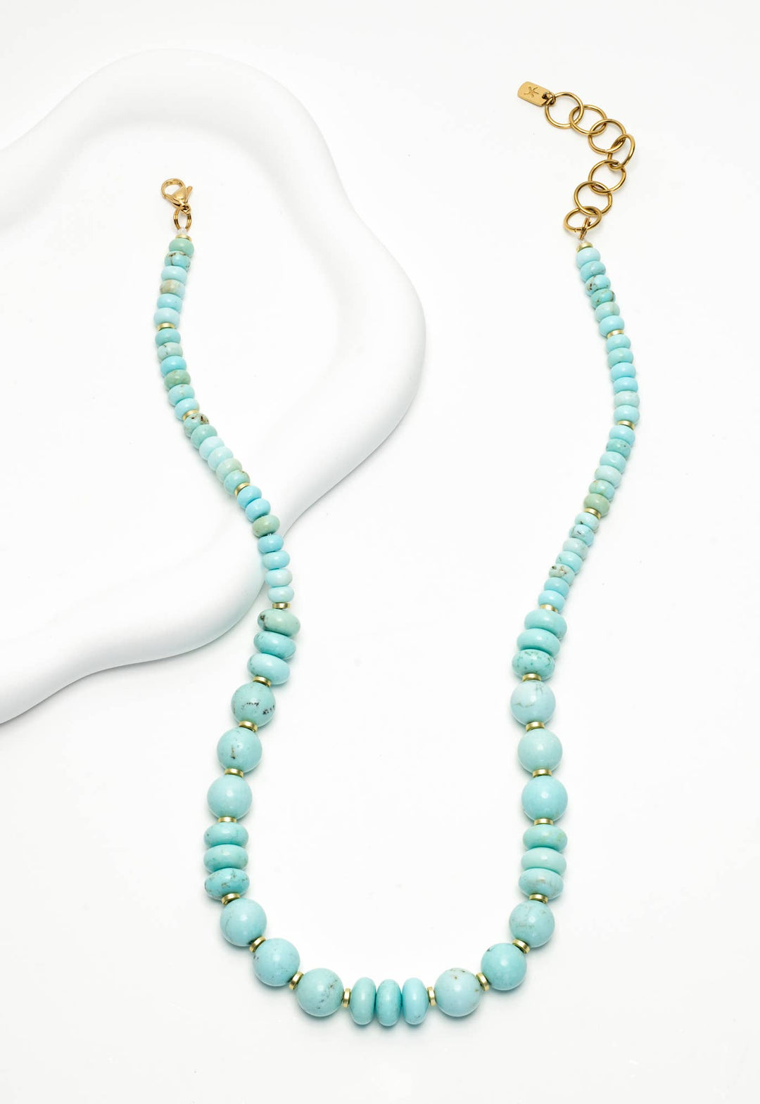 Light Teal Bead Necklace