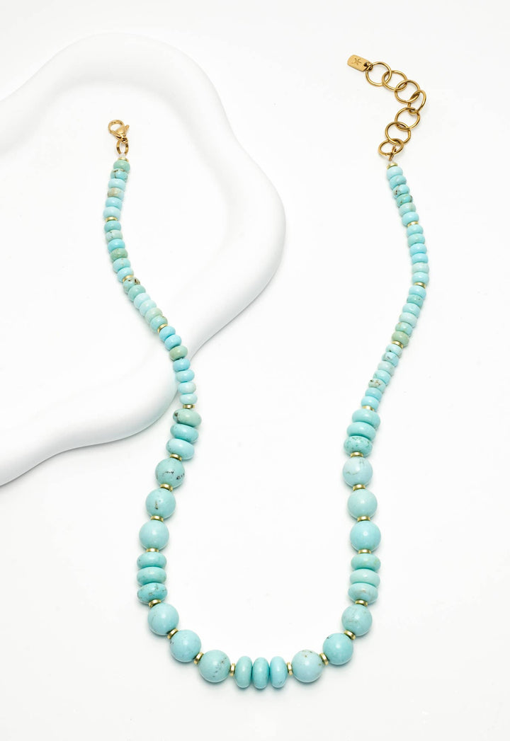 Light Teal Bead Necklace