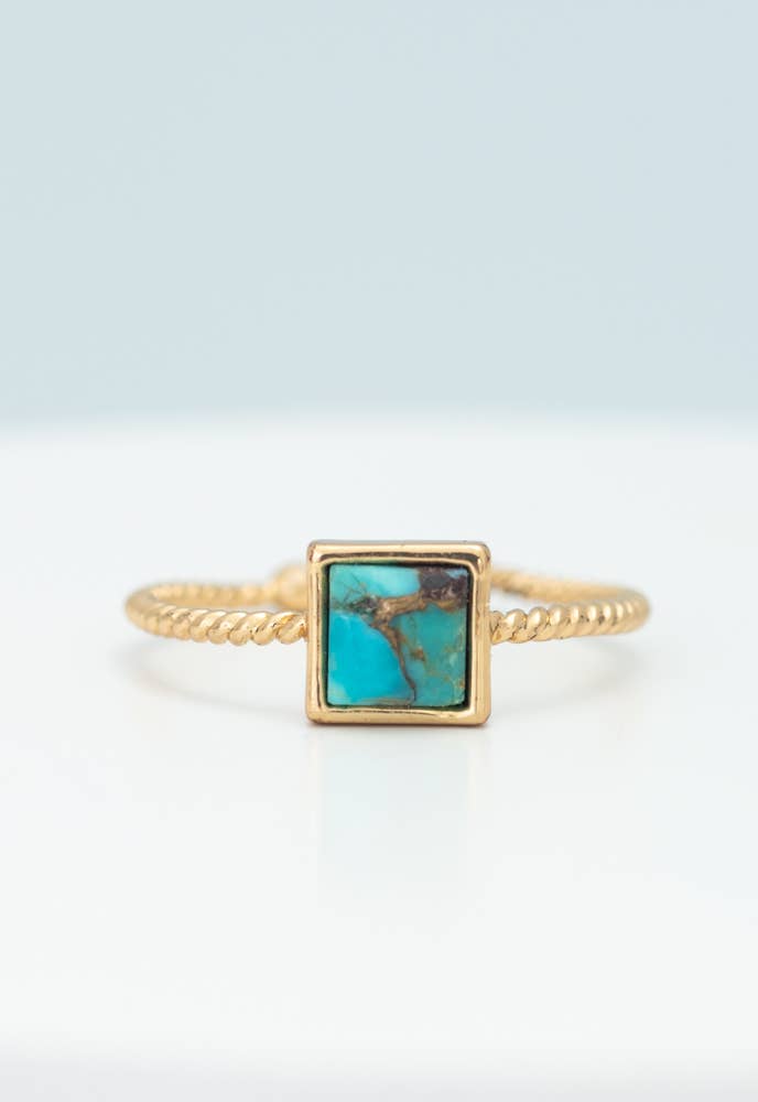 Square Turquoise Ring