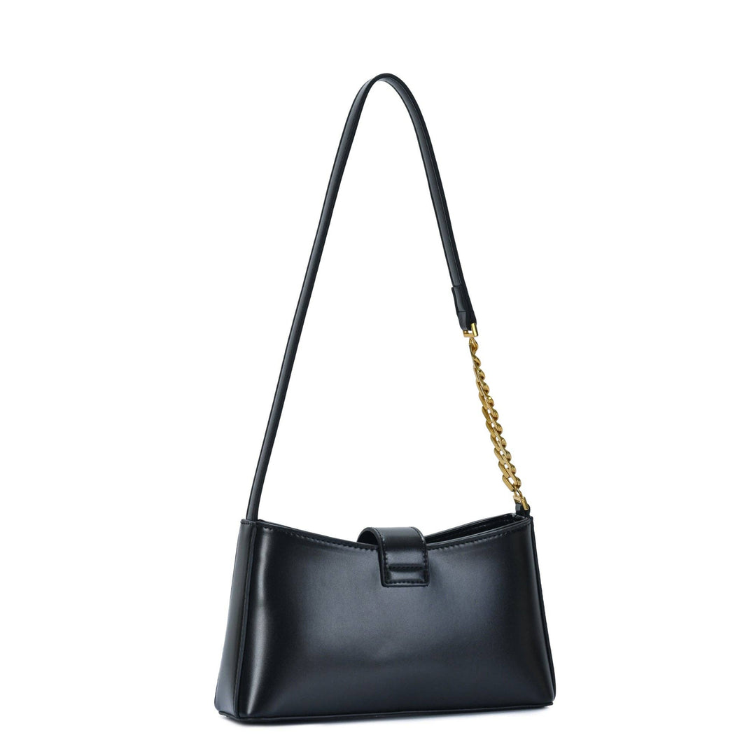 Beige Leather Shoulder Bag