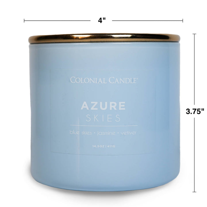 Azure Skies Scented Jar Candle, Soy Blend Wax, 14.5oz