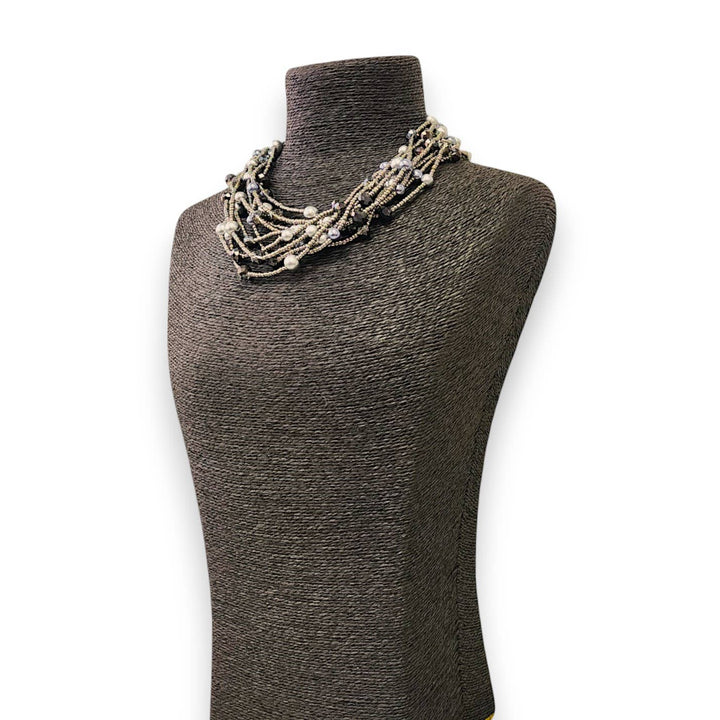 Hematite Seed Bead Necklace