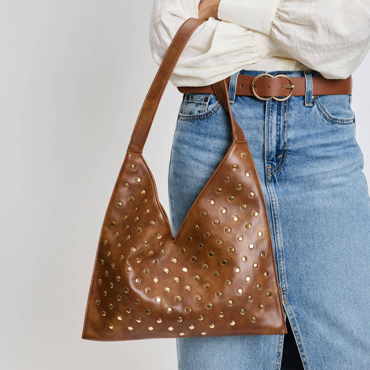 Studded Hobo Bag