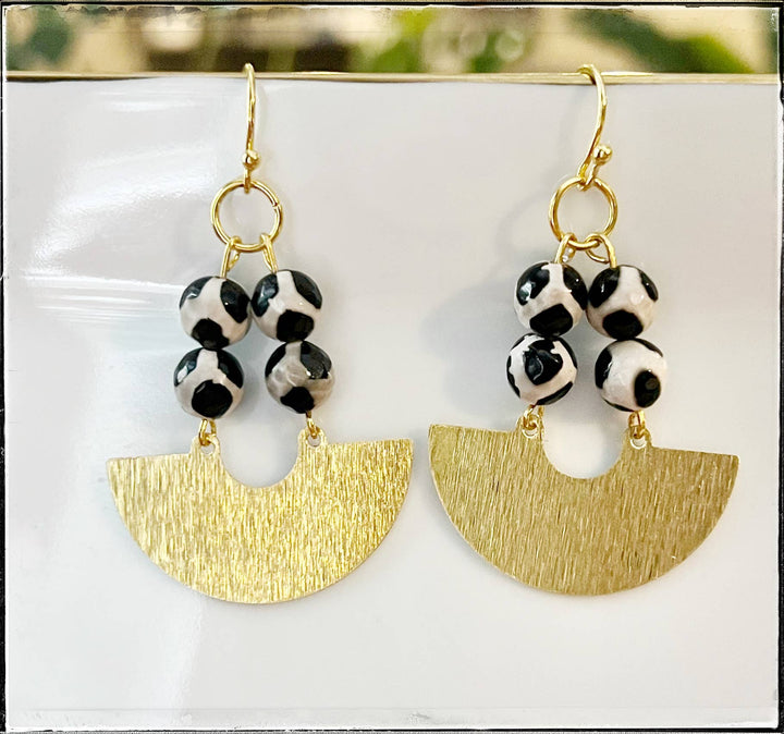 Brass Gold Dangle Earring