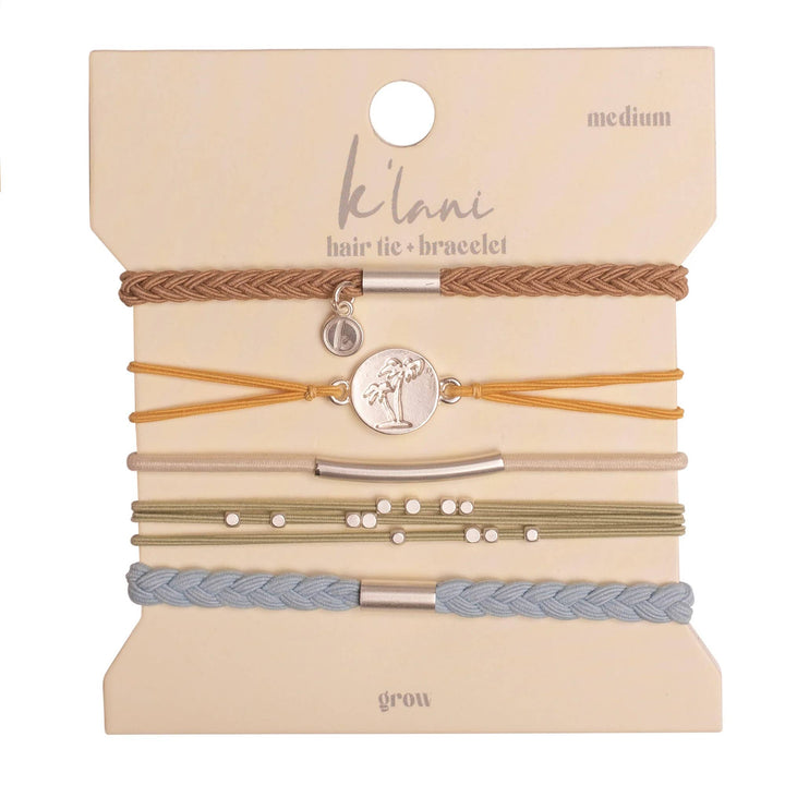 "Grow" Hair Tie Bracelets