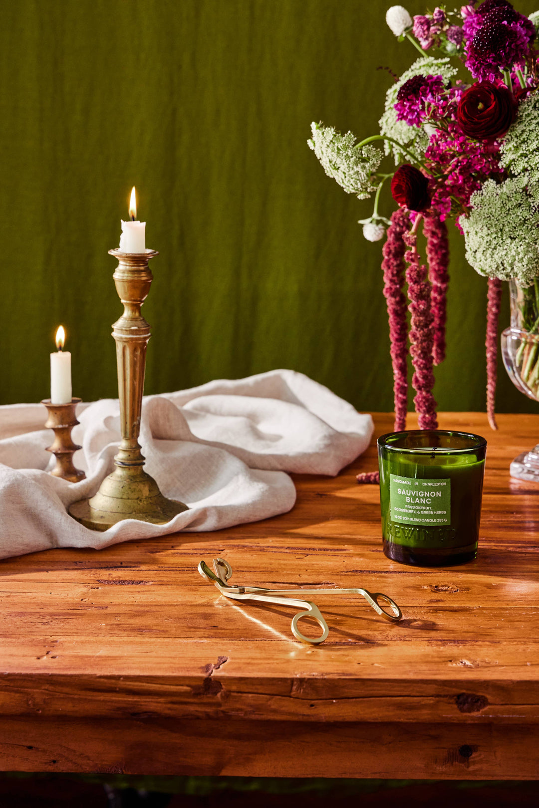 Brushed Gold Engraved Wick Trimmers - A Styled Collective Women's Boutique