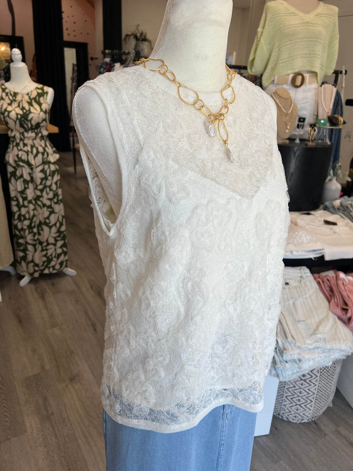 Ivory Lace Top