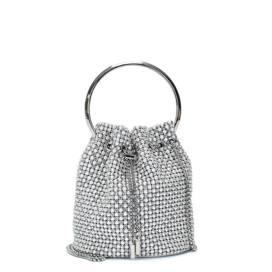 Rhinestones &amp; Pearls Evening Bag