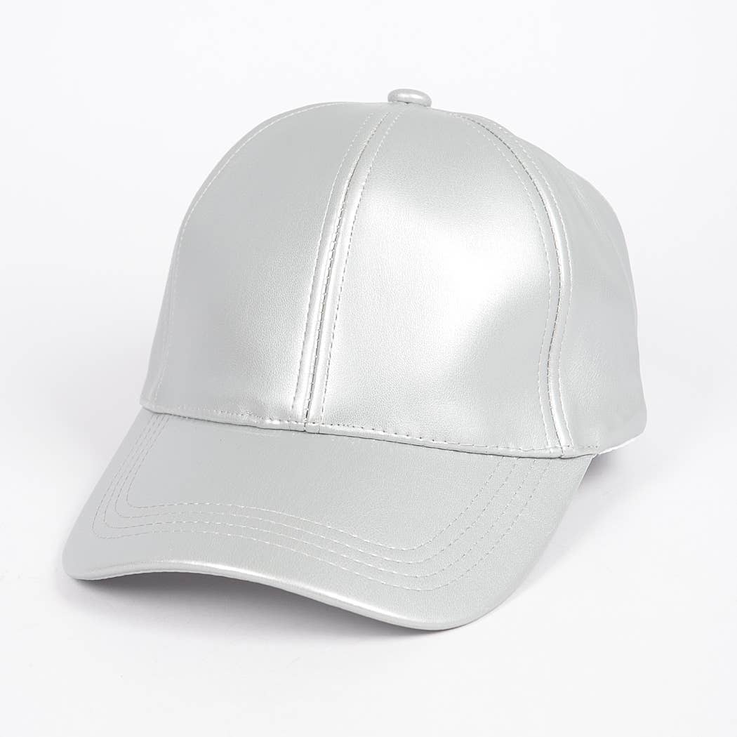 Faux Leather Cap