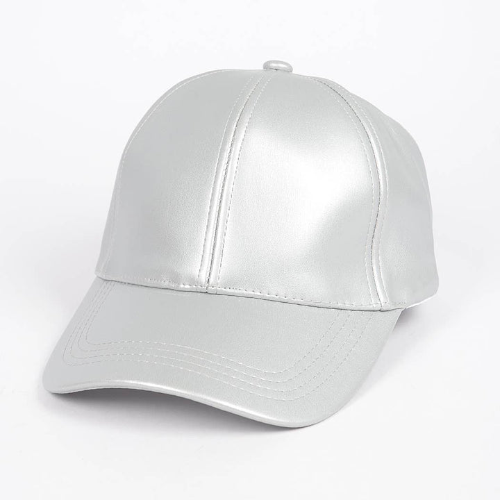 Faux Leather Cap