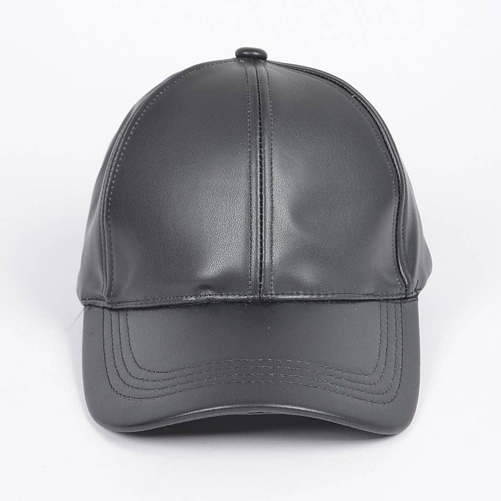Faux Leather Cap