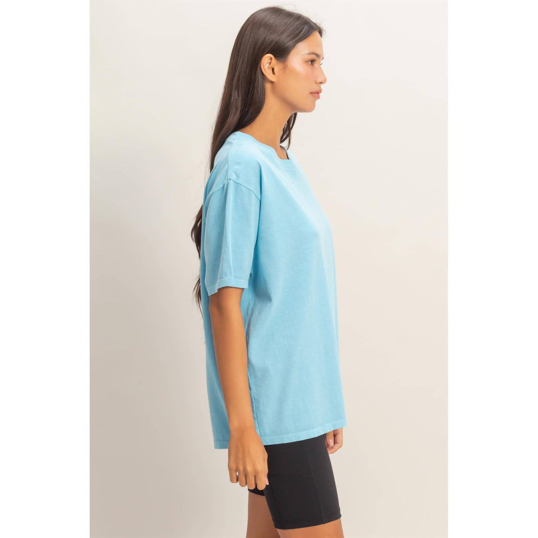 Cotton yellow crew Neck T-Shirt