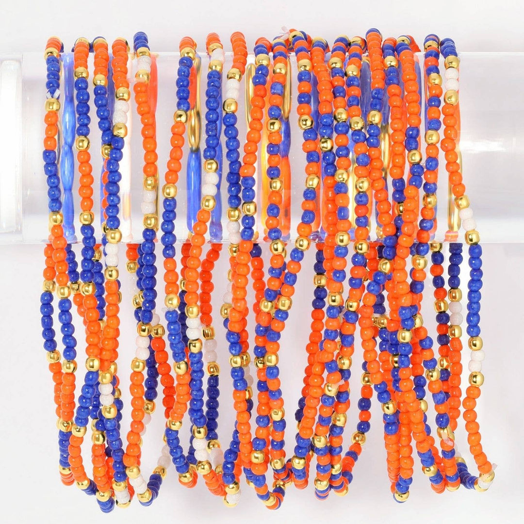 Stretch Seed Bead GAME DAY Bracelets