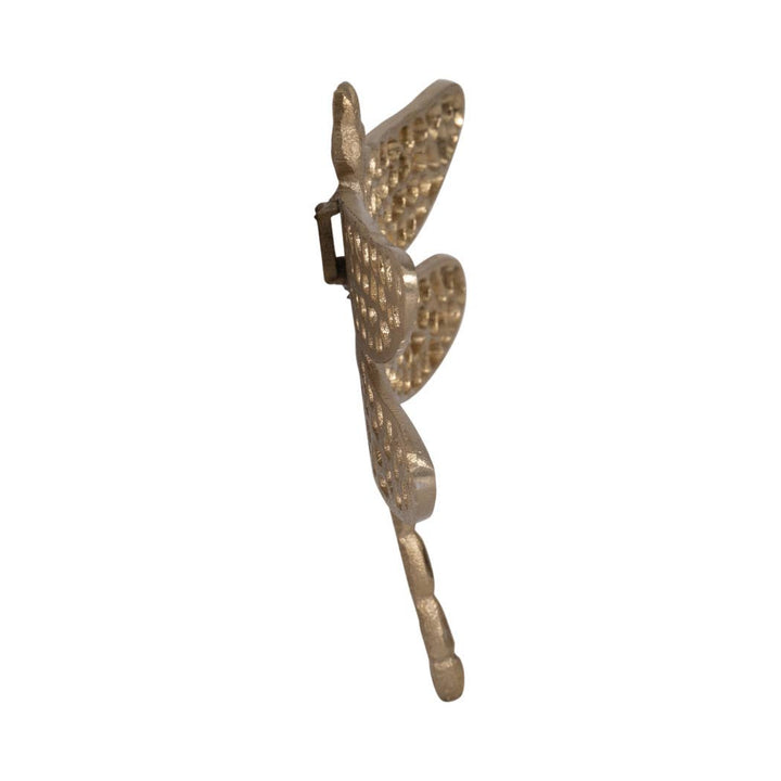 Gold 10 in. Metal Novelty Dragonfly