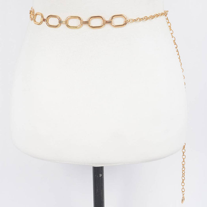 Hammered Ring Chain Belt
