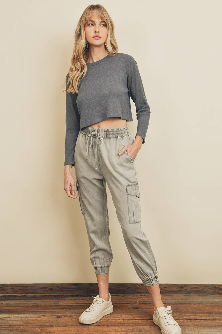 Washed Cargo Joggers
