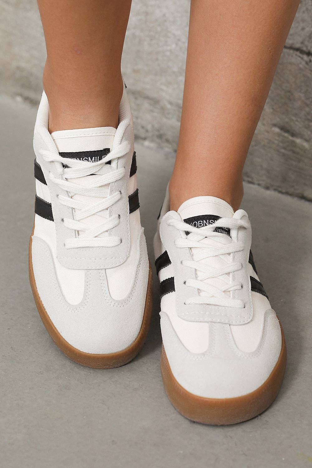 Striped Flat Sneaker