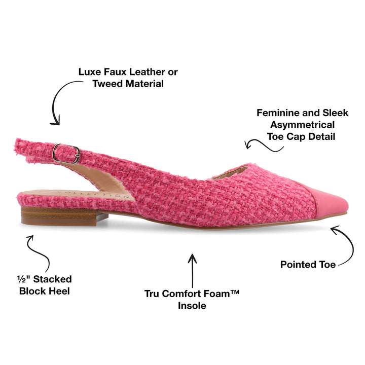 Pink Ballet Flat Womens Shoe