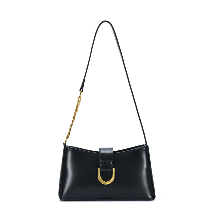Beige Leather Shoulder Bag