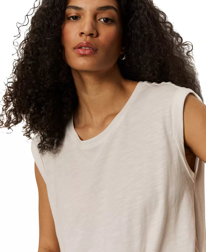 Knotted Muscle Tee- White