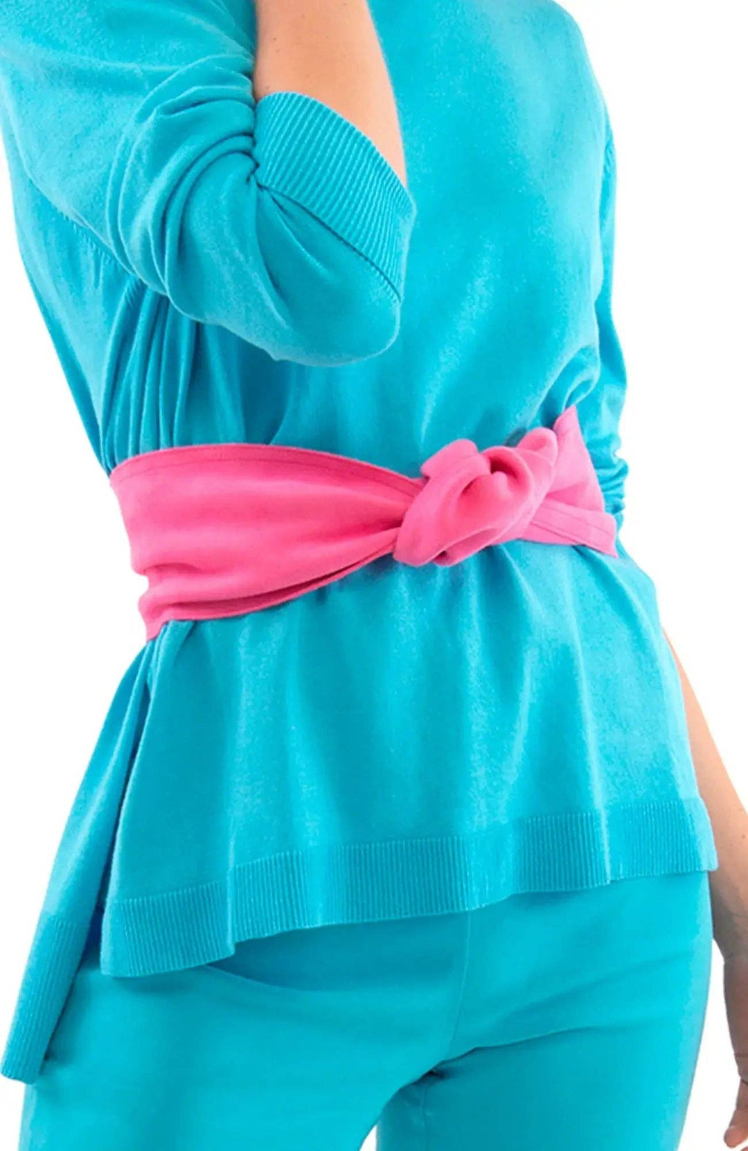 Adjustable Suede Tie Belt