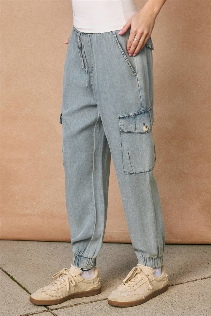 Washed Cargo Joggers