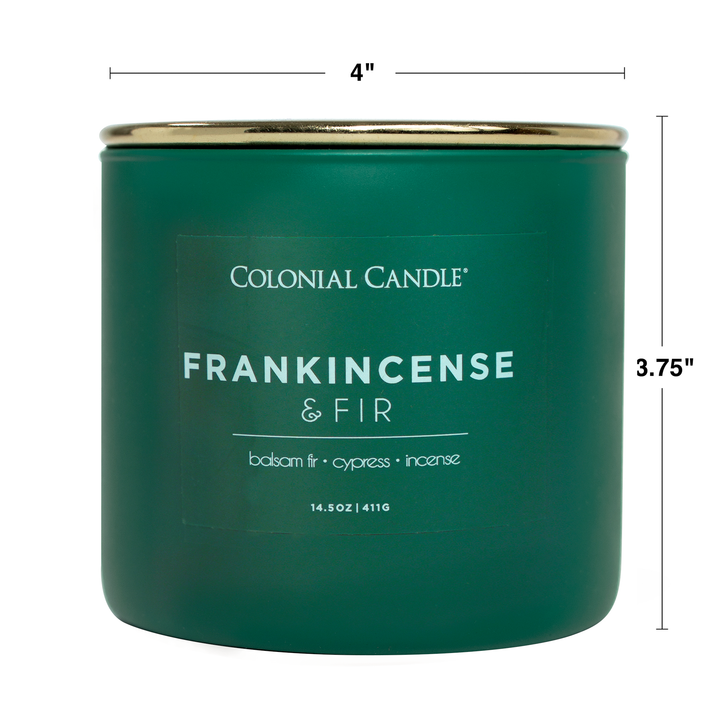 Frankincense &amp; Fir Scented Jar Candle, Soy Blend Wax, 14.5oz