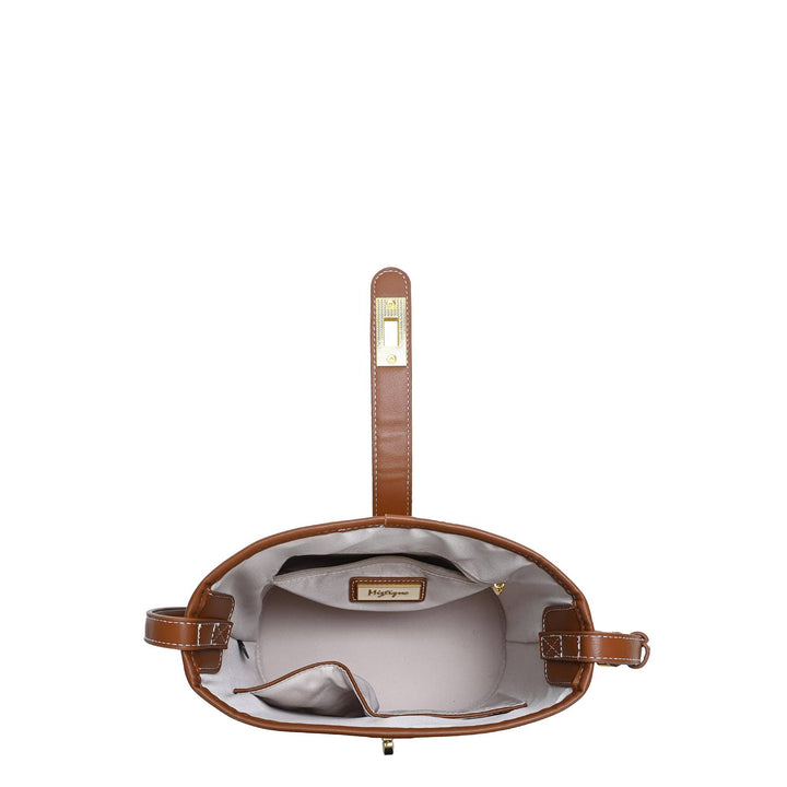 Black &amp; Camel Bucket Bag